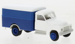 Brekina 37148 - H0 - Hanomag L 28 mit Koffer Economy - weiß/blau